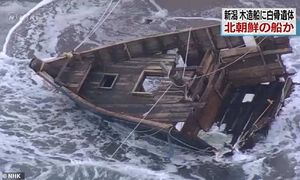 На берег Японии выбросило «лодку-призрак» с пятью человеческими скелетами