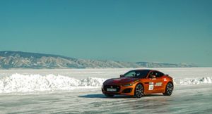 Jaguar установил рекорд скорости на льду озера Байкал
