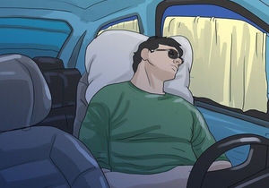Хитрость дальнобойщиков, позволяющая не заснуть за рулём в дороге