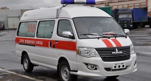 МАЗ представил машину скорой помощи на международной медицинской выставке в Минске