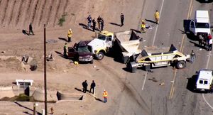 В Калифорнии произошла массовая авария на ровном месте
