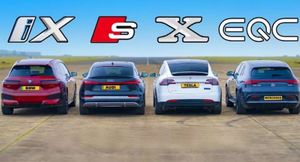 Дрэг-гонка: Tesla против Audi e-tron, BMW iX и Mercedes-Benz EQC