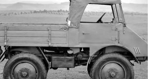 История создания самого первого Unimog, который в итоге стаяли выпускать под логотипом Mercedes