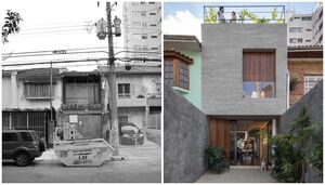 Бразильские архитекторы превратили узкий и полуразваленный дом в современное жилище