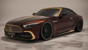 Виртуальный Mercedes-Maybach SL 680 получил роскошную версию Deluxe с золотым акцентом