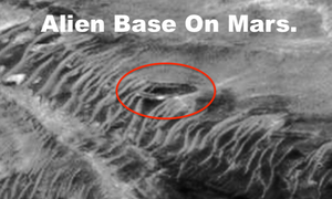 Инопланетная база на Марсе, медузообразное НЛО заснятое с Апполона 10