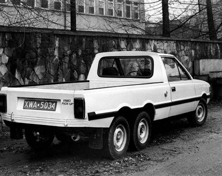 Задолго до G63 AMG 6x6. Польский трехосный пикап FSO Polonez Pick-up trzyosiowy 