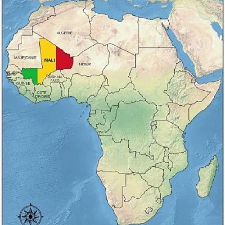 Мали политическая карта
