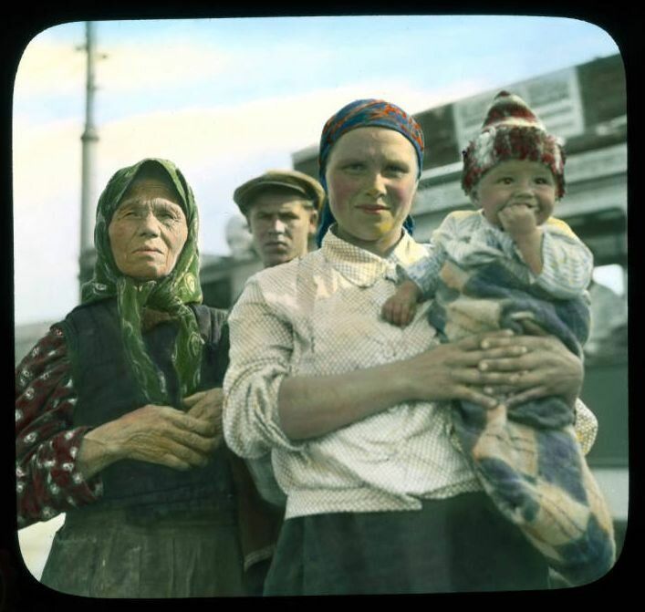 Россия 1930-32 годов в цвете, снимки Б. Деку 