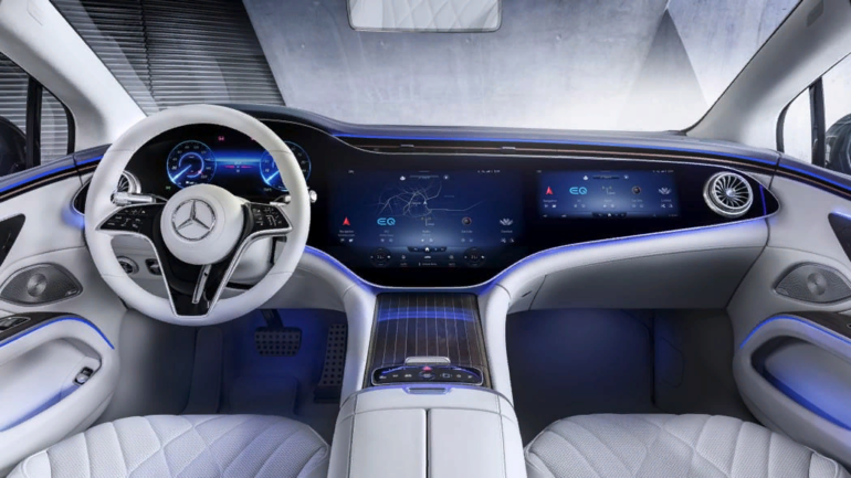 Mercedes-Benz EQS интерьер Deep Dive | экраны, звуки и запахи в изобилии. 
