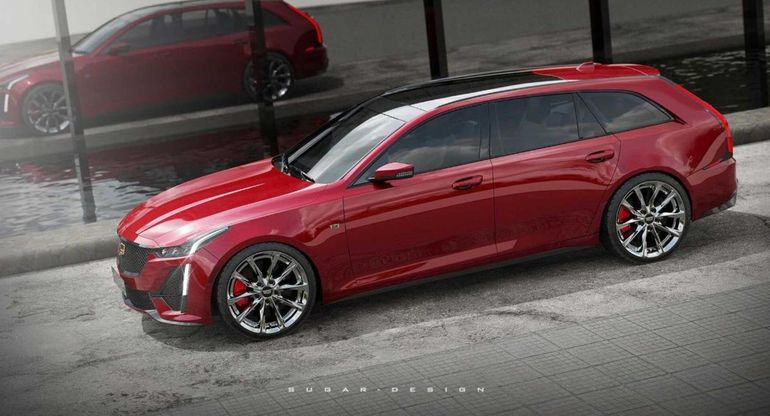 В интернете появился рендеринг «заряженного» универсала Cadillac CT5 Sport Wagon 