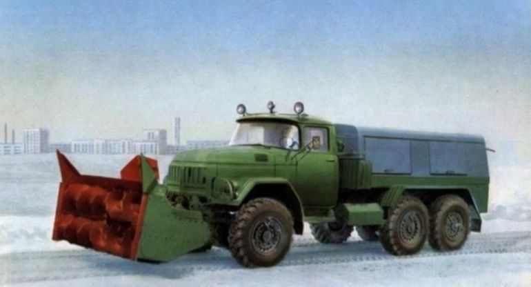 Какие коммунальные машины чистили дороги в СССР? 