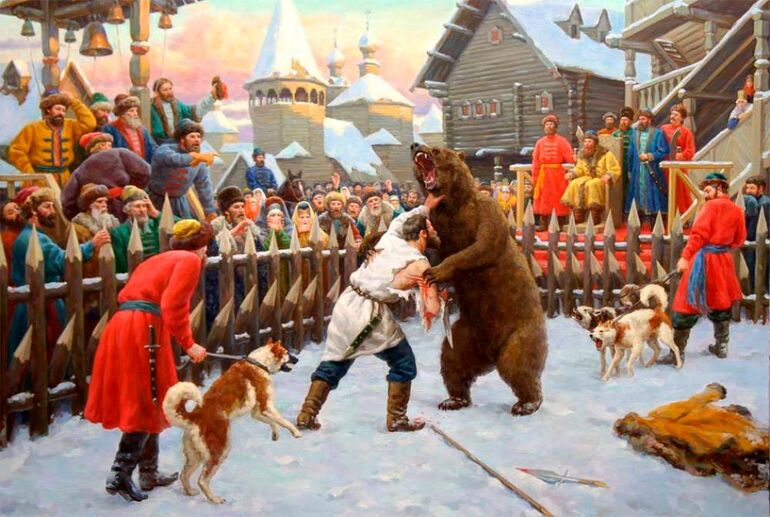 «Медвежьи потехи» на Руси: что это было и почему их запретили 