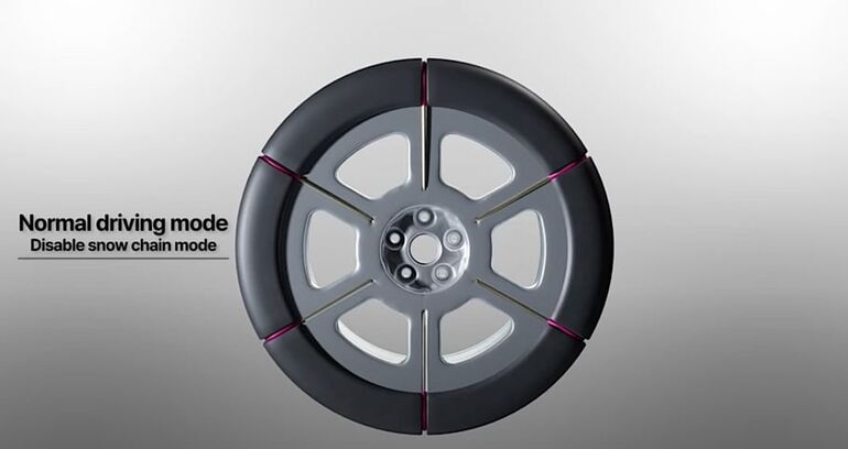 Концерн Hyundai Motor представил умную шину с интегрированной цепью противоскольжения: вот как она работает 
