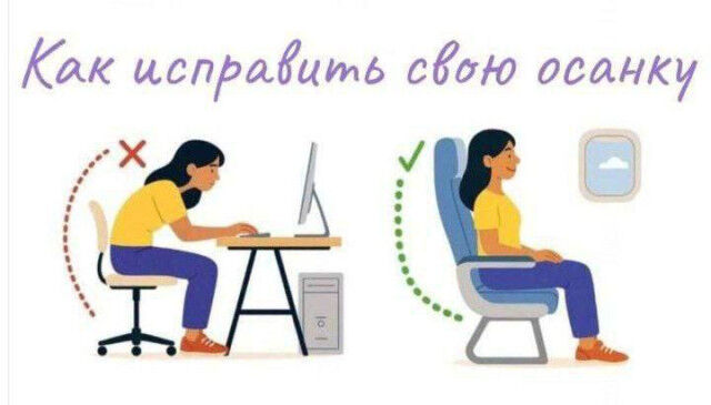 Прикольные картинки дня: «Как исправить свою осанку»