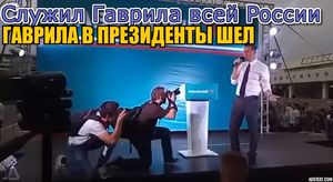 "в президенты" - Гаврилу?