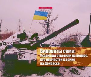 Виноваты сами: украинцы ответили на вопрос, кто причастен к войне на донбассе