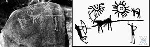 Древнейшее изображение космического катаклизма обнаружено в Гималаях