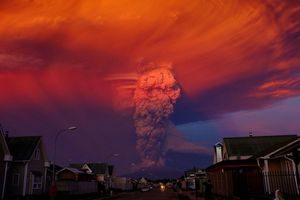 Сергей вулкан Кальбуко в Чили