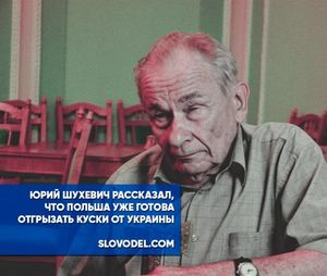 Юрий шухевич рассказал, что польша уже готова отгрызать куски от украины