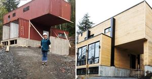 Молодая архитектор приобрела 4 старых контейнера и превратила их в собственный особняк
