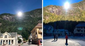 Норвежский город потратил полмиллиона долларов на зеркала, отражающие солнце