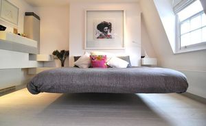 Плавающие кровати - простой и изысканный выбор для современных спален