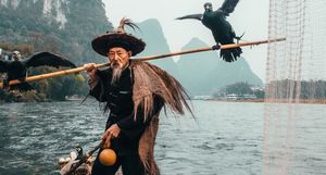 Древняя китайская техника ловли рыбы
