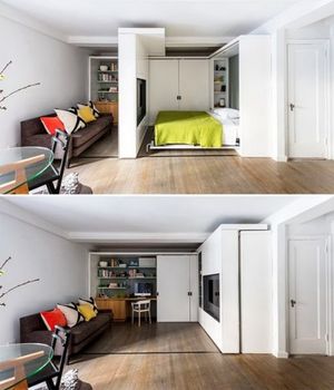 Мебель, которая захламляет пространство в маленькой квартире