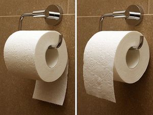«Бумажный вопрос»: как правильно нужно вешать рулон в туалете