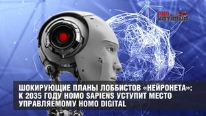 Шокирующие планы лоббистов «Нейронета»: к 2035 году homo sapiens уступит место управляемому homo digital