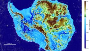 Ученые впервые представили миру подробную «подледную» карту антарктиды