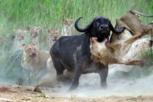Африканский буйвол: Недооценённый африканский зверь, который крайне опасен
