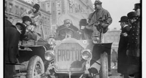 «Большая гонка» Нью-Йорк — Париж 1908 года, когда лишь три автомобиля дошли до финиша