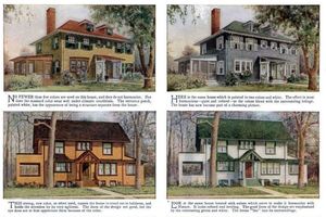 Неправильные и правильные цвета для дома по мнению журнала 1912 года