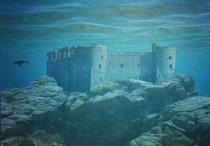 На дне турецкого озера были обнаружены руины замка о существовании которого даже и не подозревали