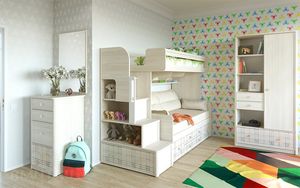Оригинальные примеры использования модульной мебели в детской комнате