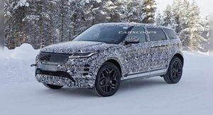 Новый удлиненный Range Rover Evoque вышел на тесты