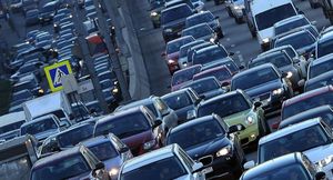 Пробки в Саках продлятся из-за капитального ремонта шоссе