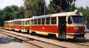 Только для СССР: двухдверные и трехдверные трамваи «Татра»