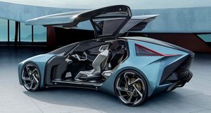 Новый концепт электромобиля Lexus получит руль в виде вилки