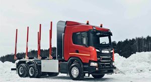 Scania запускает в РФ продажи первого сортиментовоза на метане