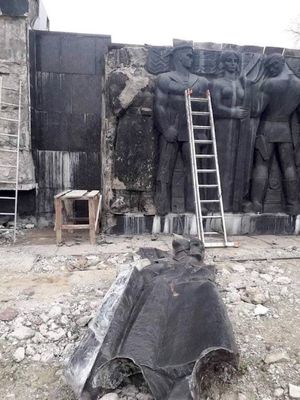 Во Львове демонтируют Монумент Боевой славы Вооружённых Сил СССР