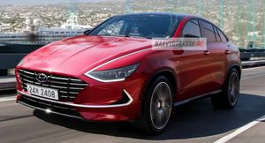 Новая Hyundai Sonata 2021 стала кроссовером. Модель показали на первых «живых» изображениях