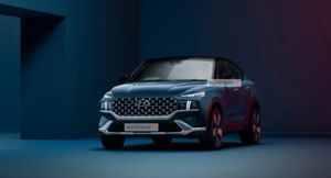 Рендер Hyundai Santa Fe 2021 в версии кросс-купе показали независимые дизайнеры