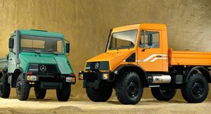 Mercedes Unimog на горном бездорожье — видео