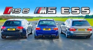 BMW M5 V10, Mercedes-Benz E 55 AMG и Audi RS6 — большой тест универсалов