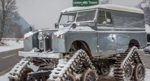 В Германии нашли гусеничный вездеход на базе Land Rover