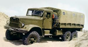 Трехосный советский грузовик — КрАЗ-214