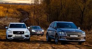 Genesis GV80, VW Touareg, Volvo XC90: тест в цифрах